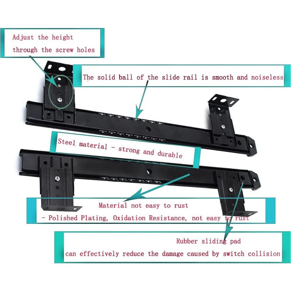 Bandeja deslizante para teclado FUZADEL 53x26.7 cm acero