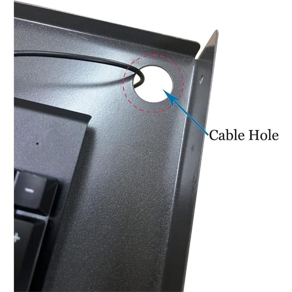 Bandeja deslizante para teclado FUZADEL 53x26.7 cm acero