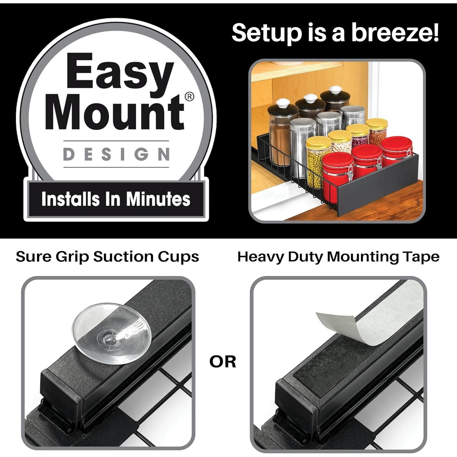 Organizador Extraíble LYNK PROFESSIONAL 35,56x25,10cm Negro