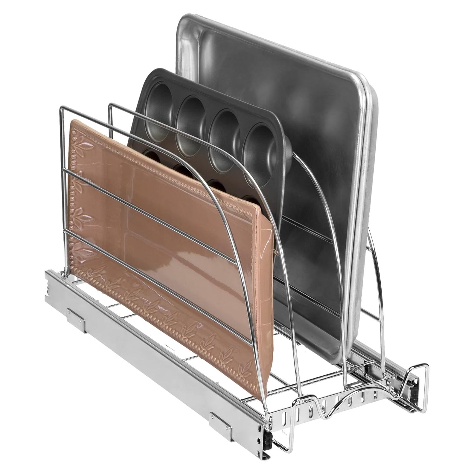 Organizador Extraíble HOLDN STORAGE Cromo 21x22cm para Cocina