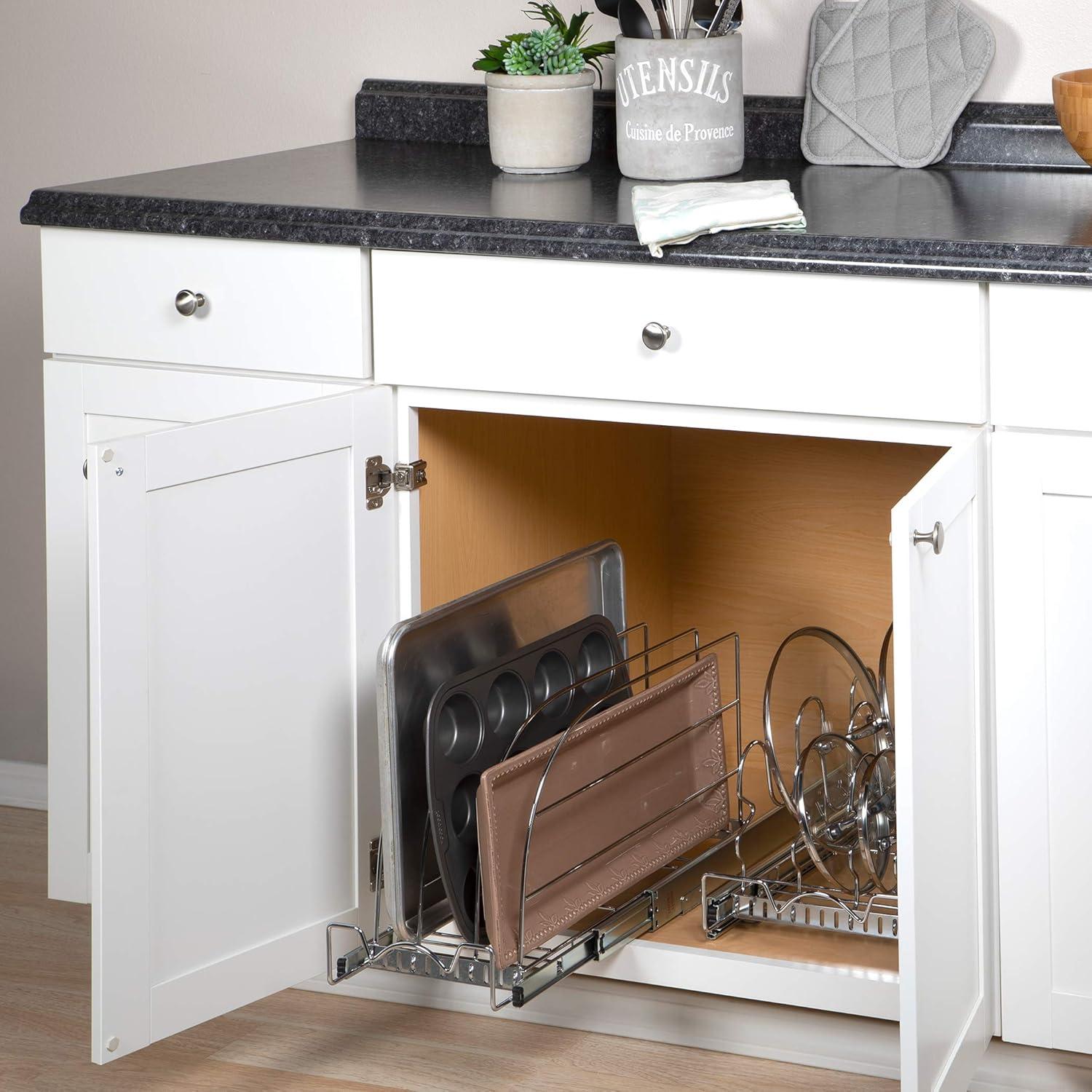 Organizador Extraíble HOLDN STORAGE Cromo 21x22cm para Cocina