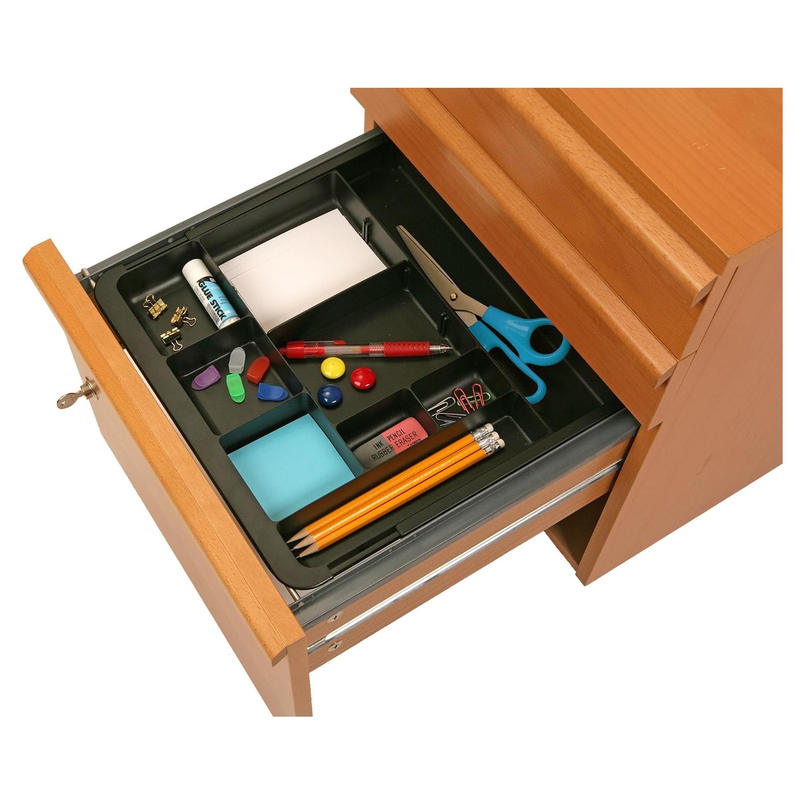 Bandeja de Cajón Expandible Officemate Negra 26-40 cm