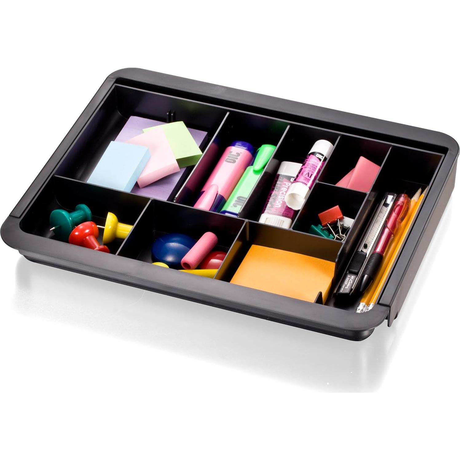 Bandeja de Cajón Expandible Officemate Negra 26-40 cm