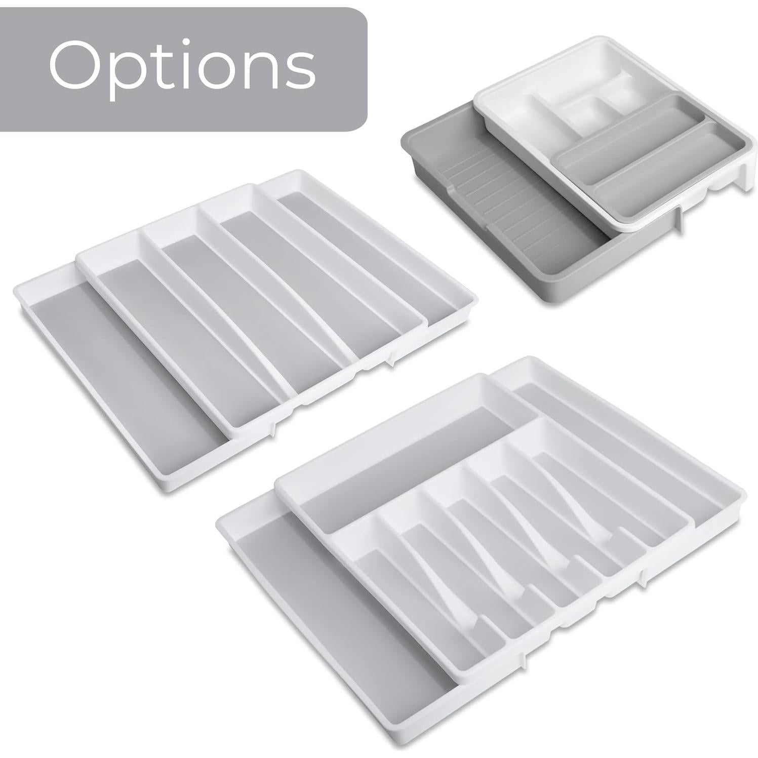 Organizador de Cajón Expandible Smart Design 7 Compartimentos Blanco