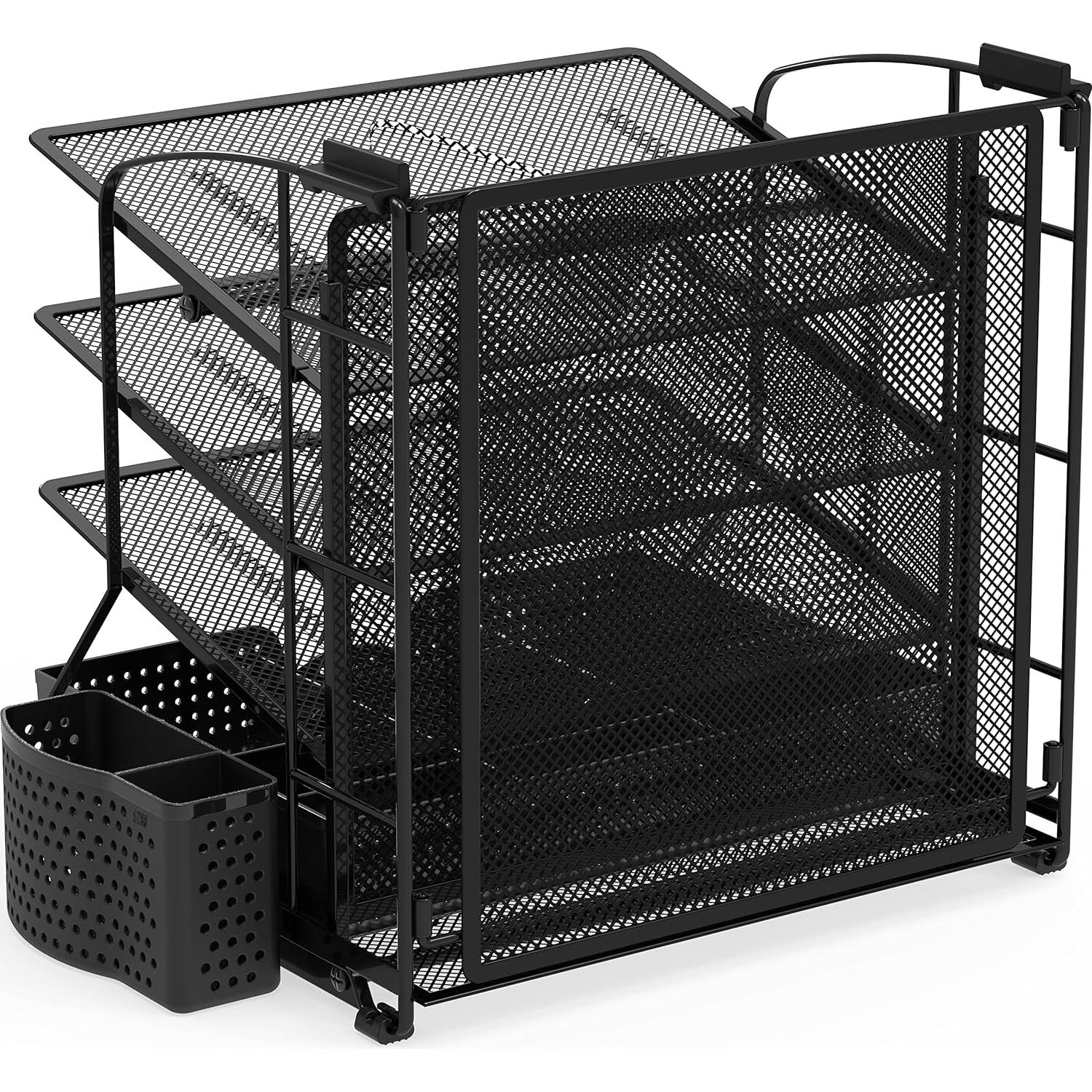 Organizador de Documentos Simple Houseware Negro 3 Niveles