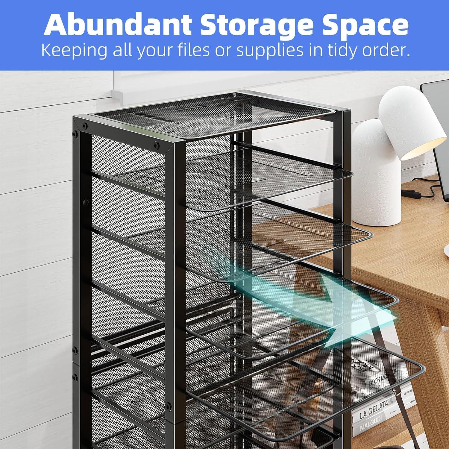 Carro de Archivo Rodante Simple Trending 14 Niveles Negro