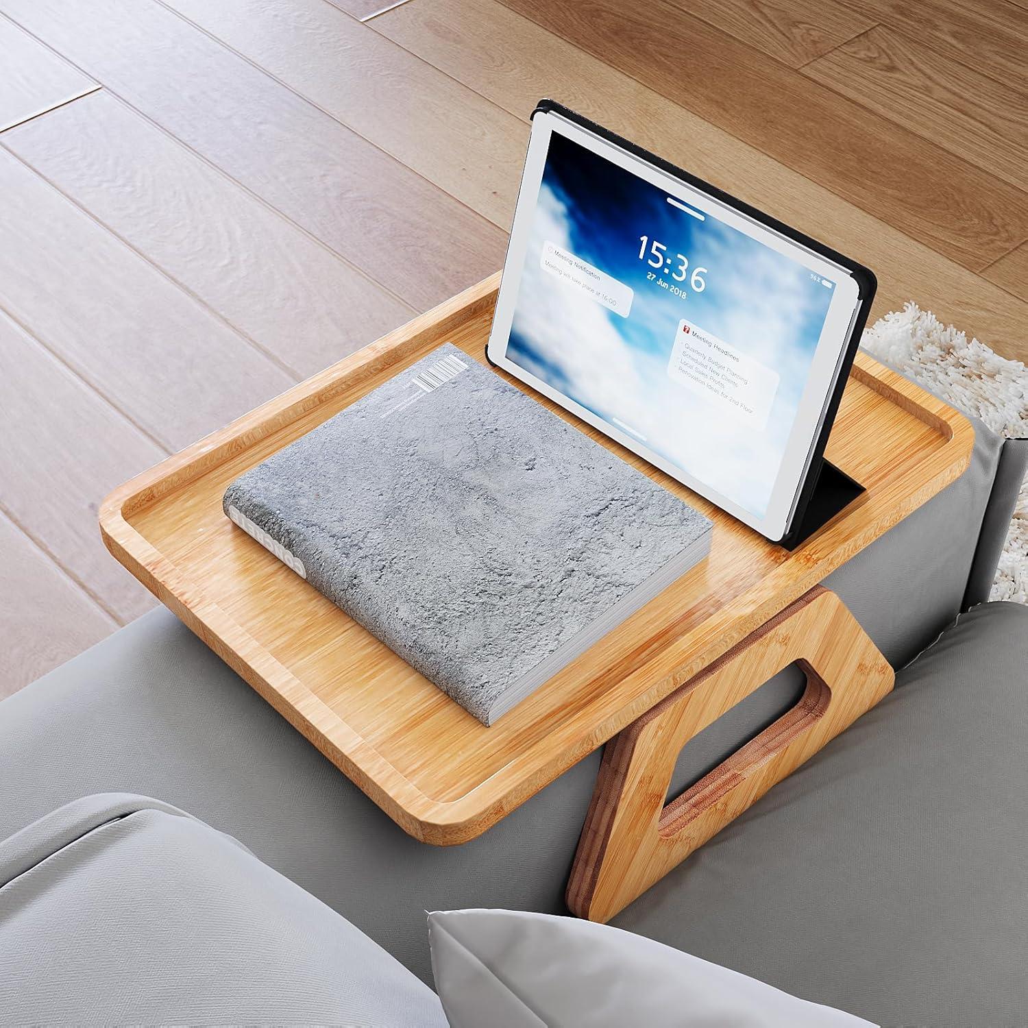 Bandeja para Brazo de Sofá Danfoxer de Bambú Natural