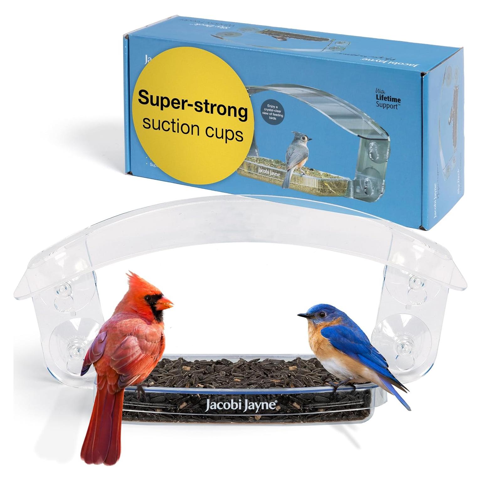 Comedero de Ventana Acrílico Jacobi Jayne Sky Deck 37x17 cm