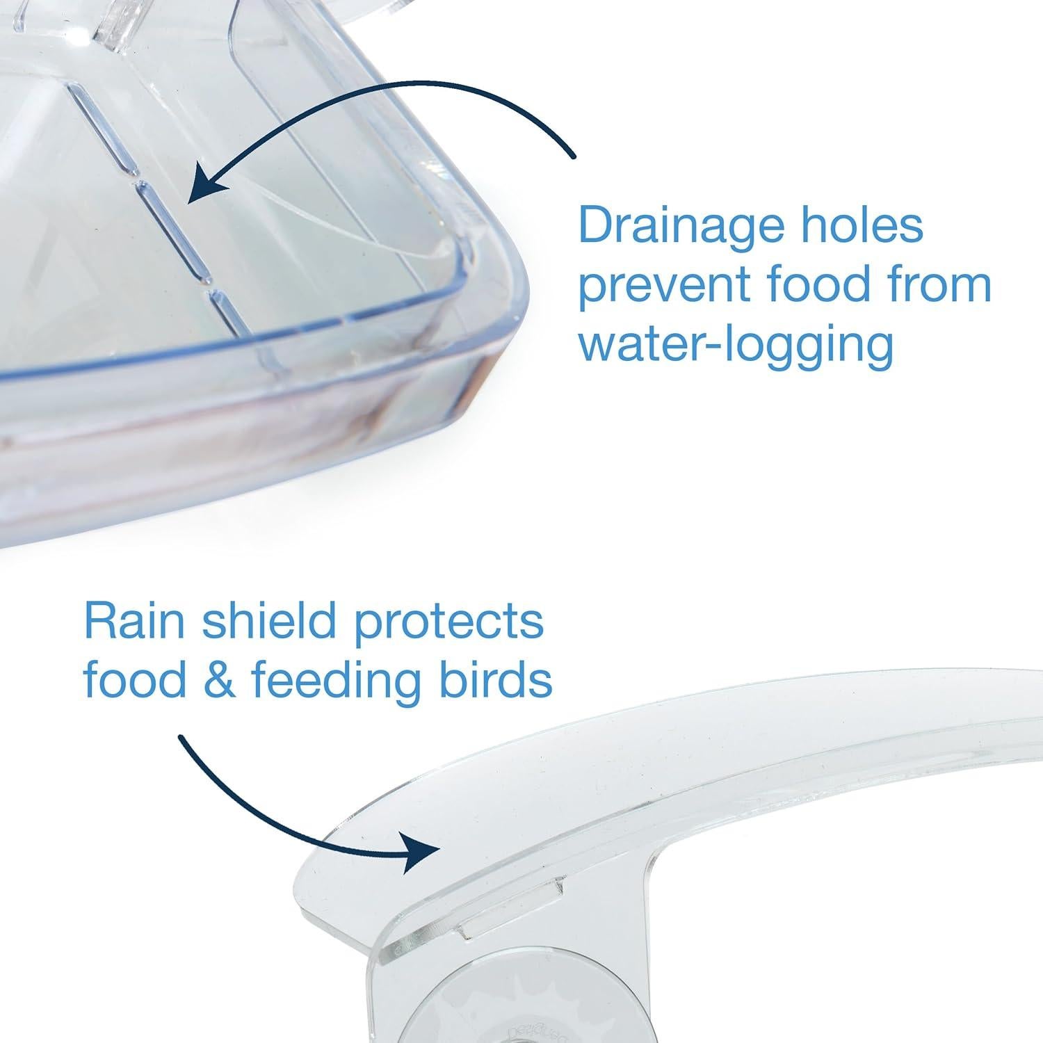 Comedero de Ventana Acrílico Jacobi Jayne Sky Deck 37x17 cm