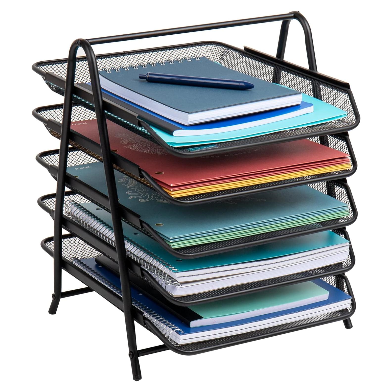 Organizador de Escritorio 5 Niveles Mind Reader Negro