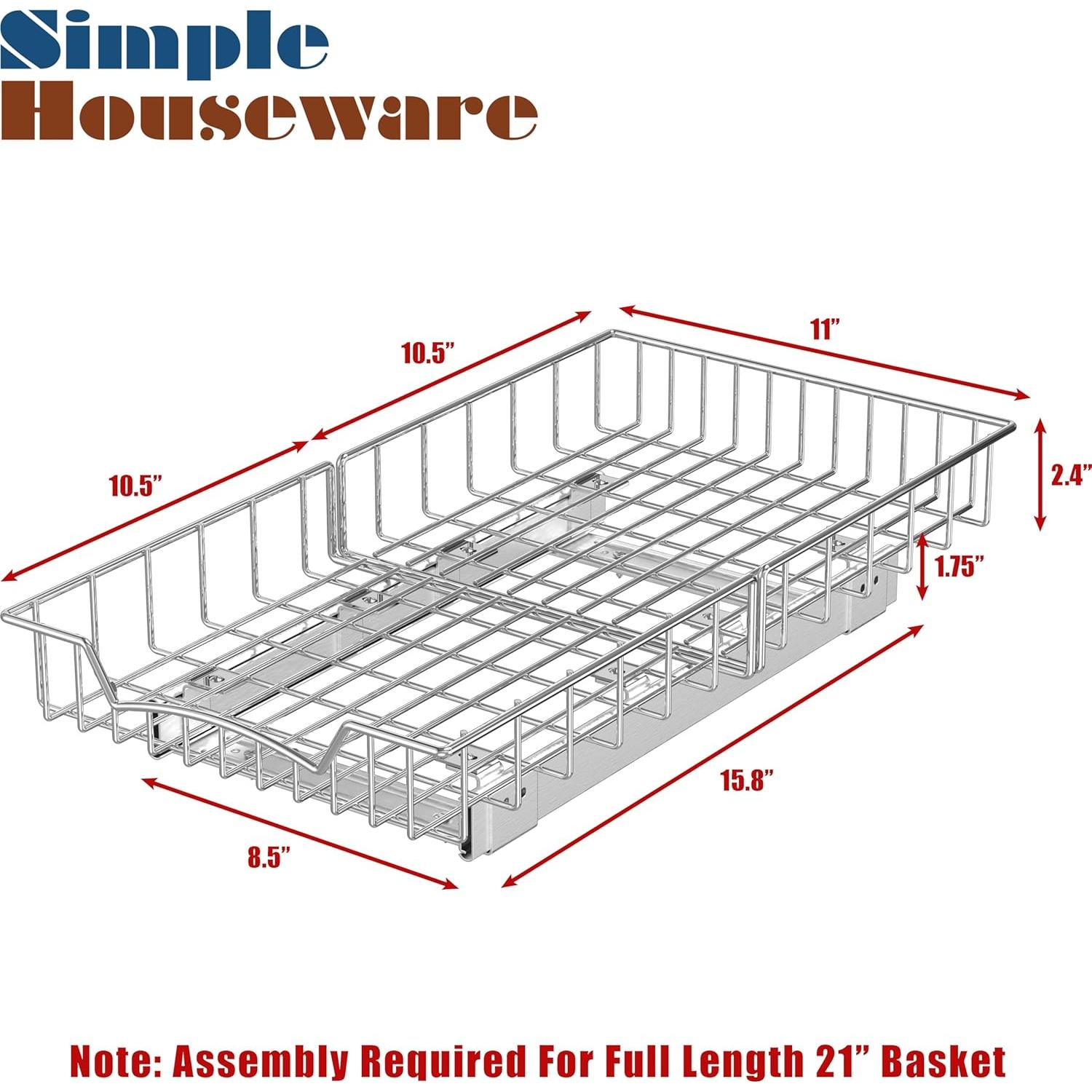 Organizador de Cajón Deslizante Simple Houseware 21x28 cm