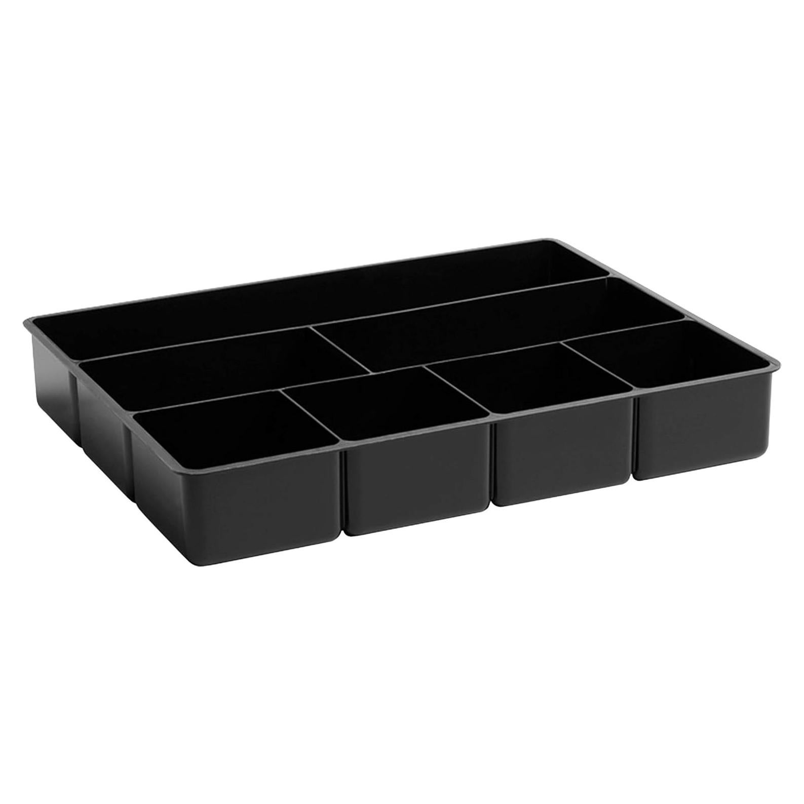 Organizador de Cajón Rubbermaid 7 Secciones Plástico Negro