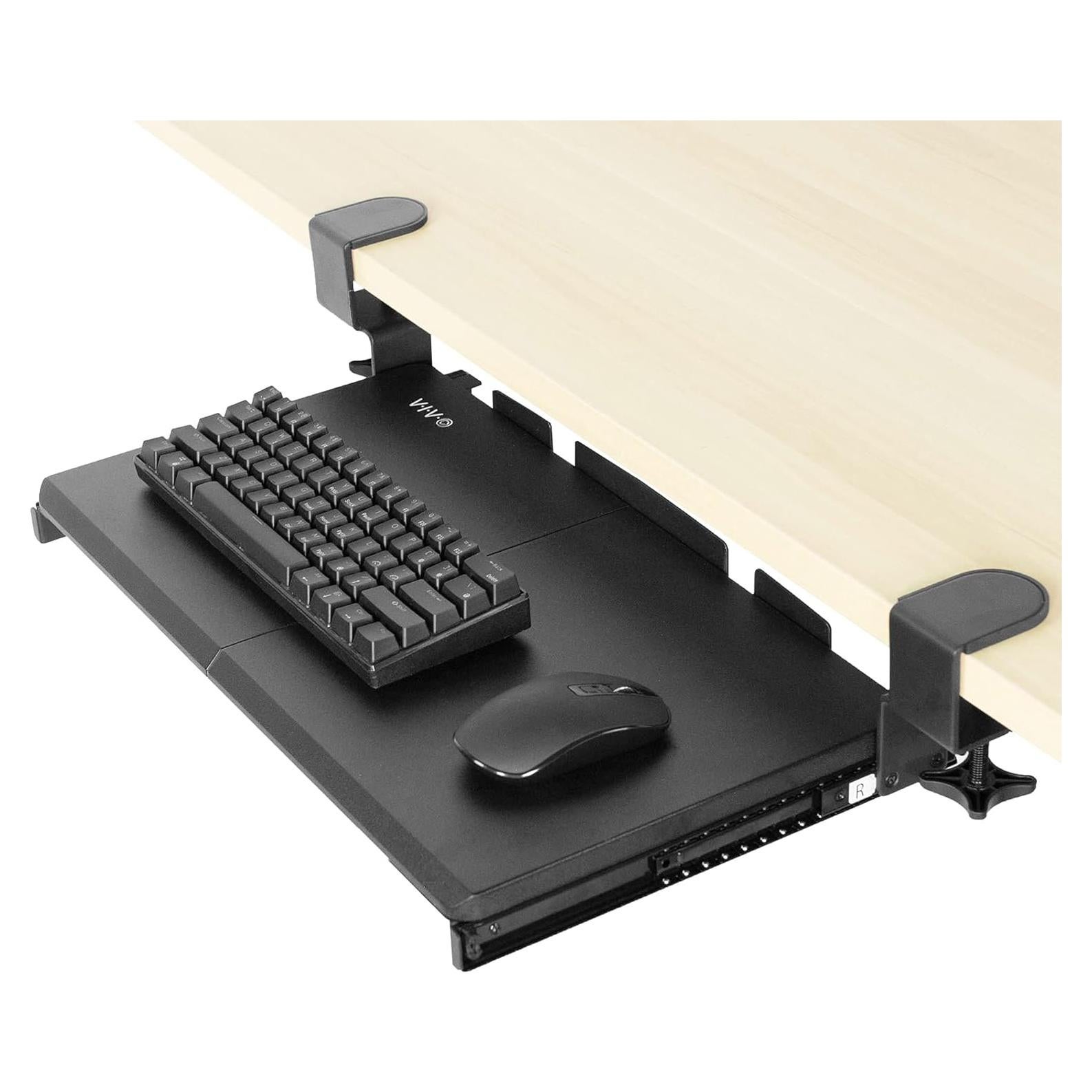 Bandeja de Teclado VIVO 50,8 cm Deslizante Negro
