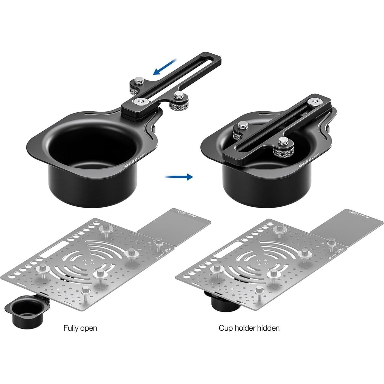 Soporte para Tazas LEOFOTO LCH-3-2 para Laptop Negro