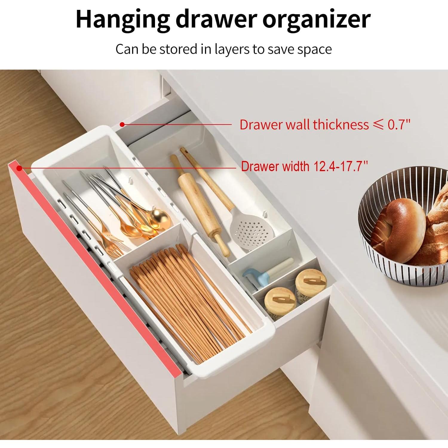 Organizador de Cajones Souyoyu Blanco Expandible 29-46 cm