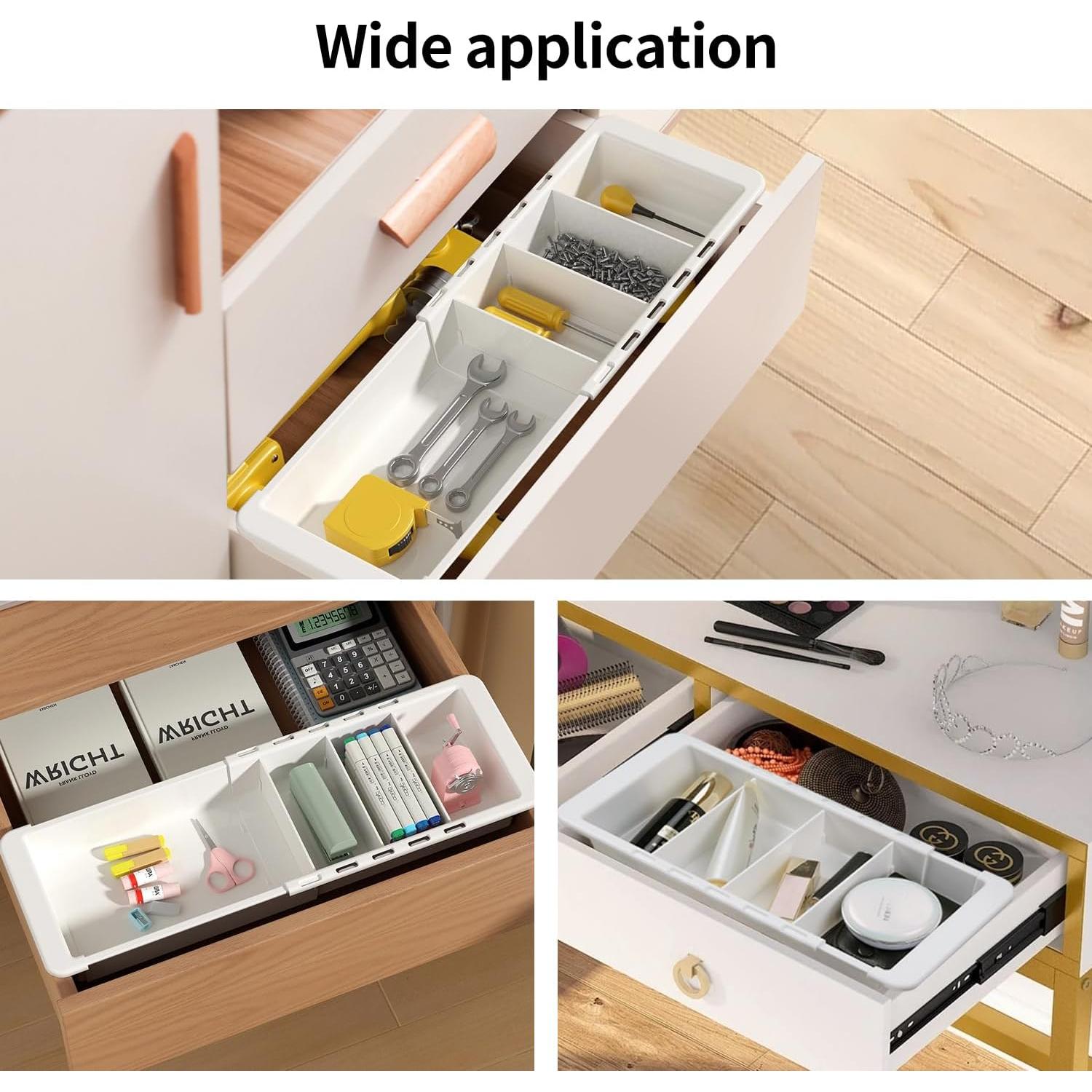 Organizador de Cajones Souyoyu Blanco Expandible 29-46 cm