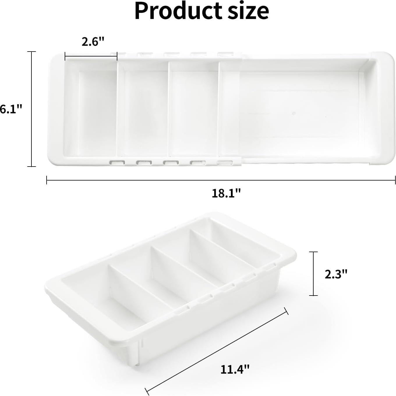 Organizador de Cajones Souyoyu Blanco Expandible 29-46 cm
