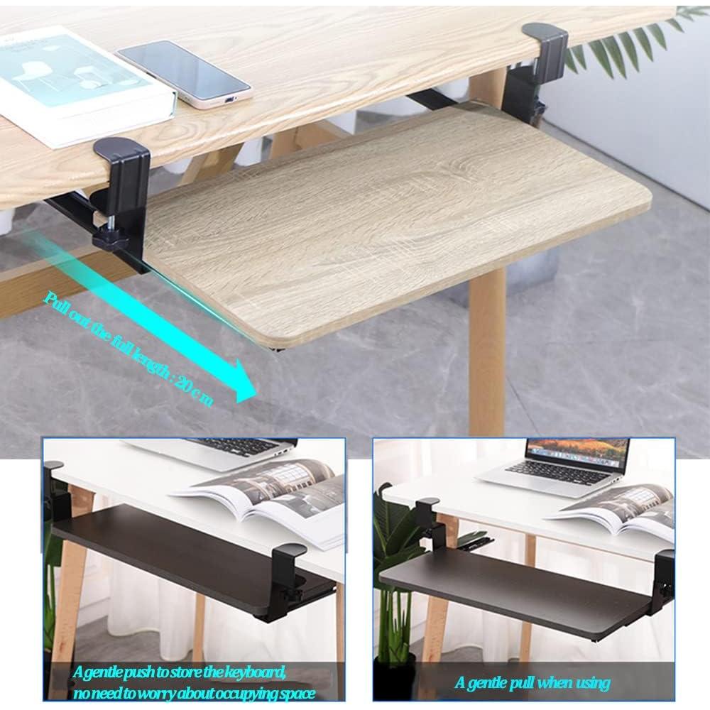 Soporte de bandeja de teclado Niciksty ajustable 20 cm