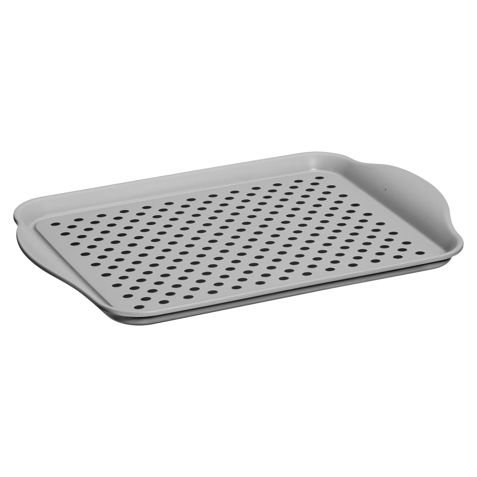 Bandeja de Servicio Antideslizante OGGI Gris 44,5x29,2 cm