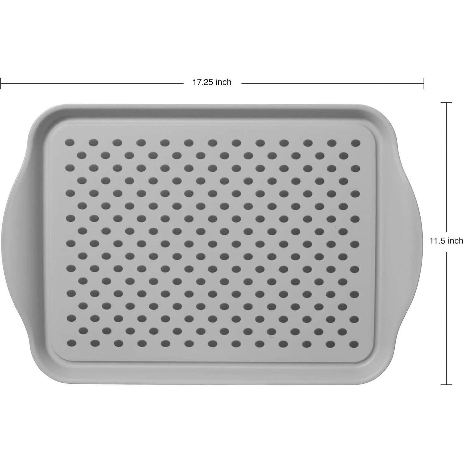 Bandeja de Servicio Antideslizante OGGI Gris 44,5x29,2 cm