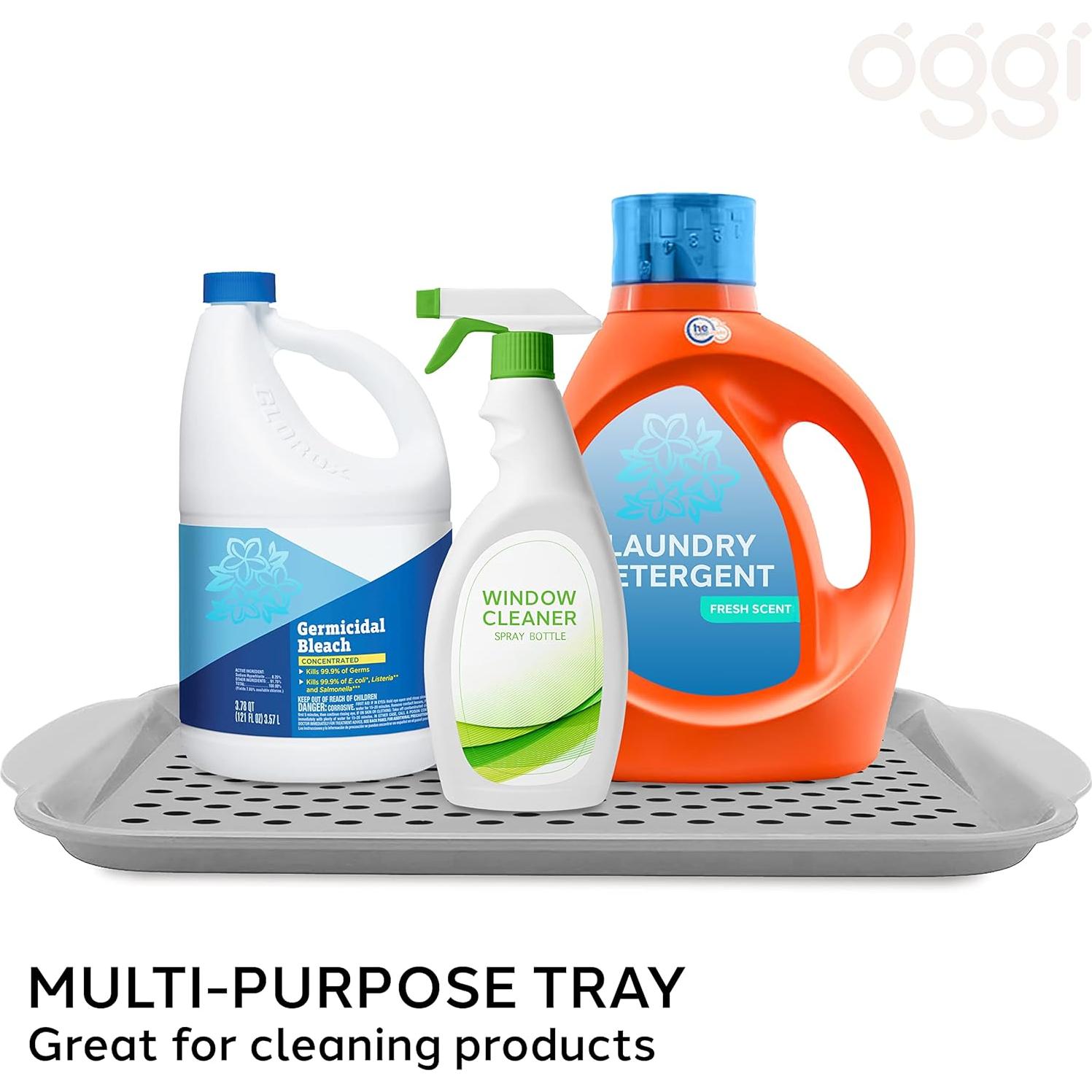 Bandeja de Servicio Antideslizante OGGI Gris 44,5x29,2 cm