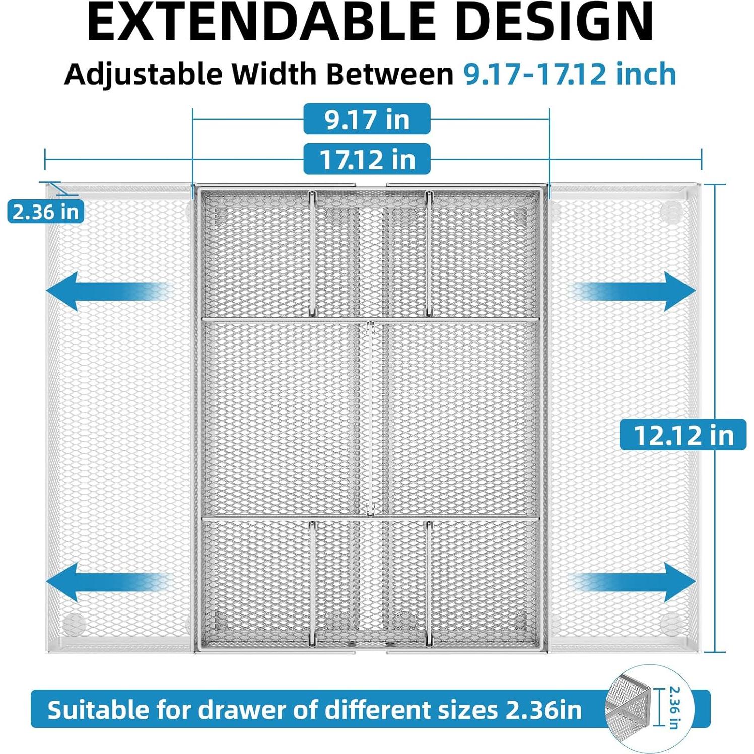 Organizador de Cajón Expandible Marbrasse 10 Compartimentos