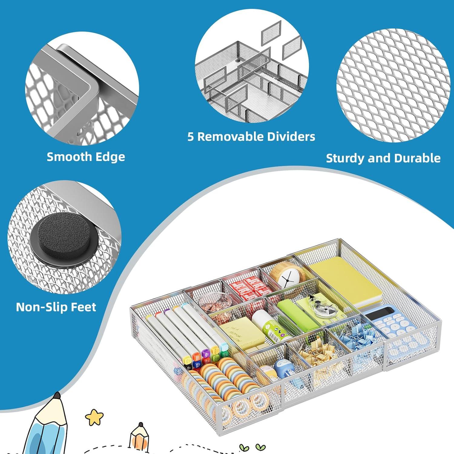 Organizador de Cajón Expandible Marbrasse 10 Compartimentos