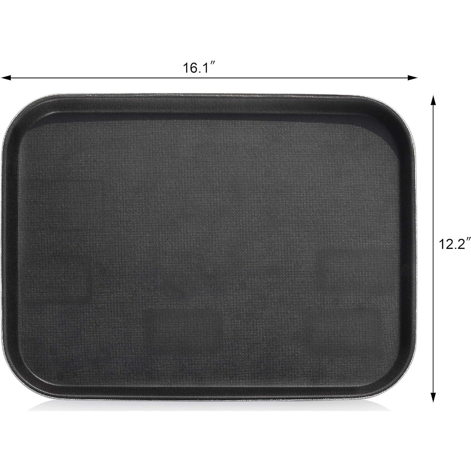 Bandeja Antideslizante New Star Foodservice 35.5x25.4cm Negra