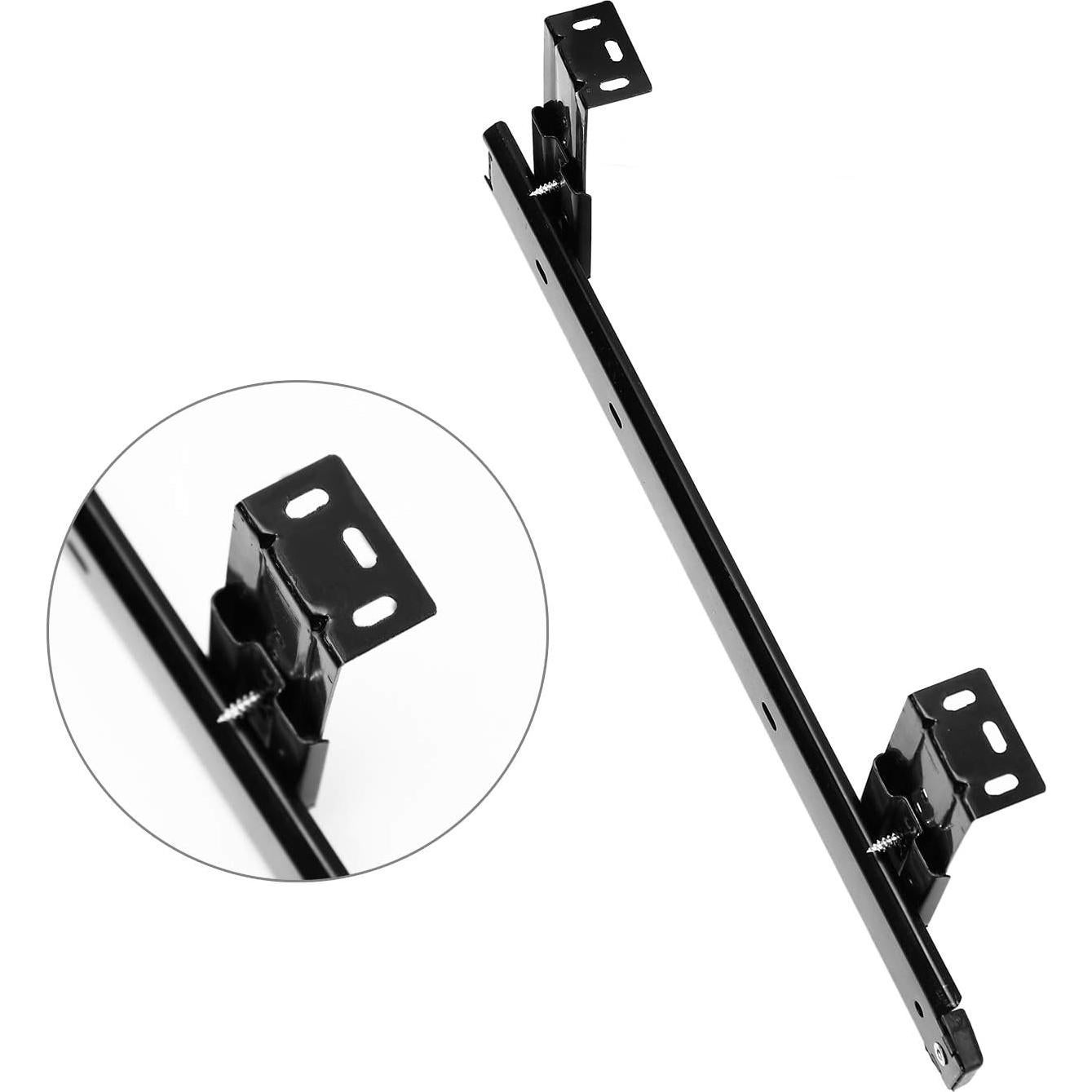 Rieles de Bandeja de Teclado KINJOEK 4 PCS 35,56 cm Negro