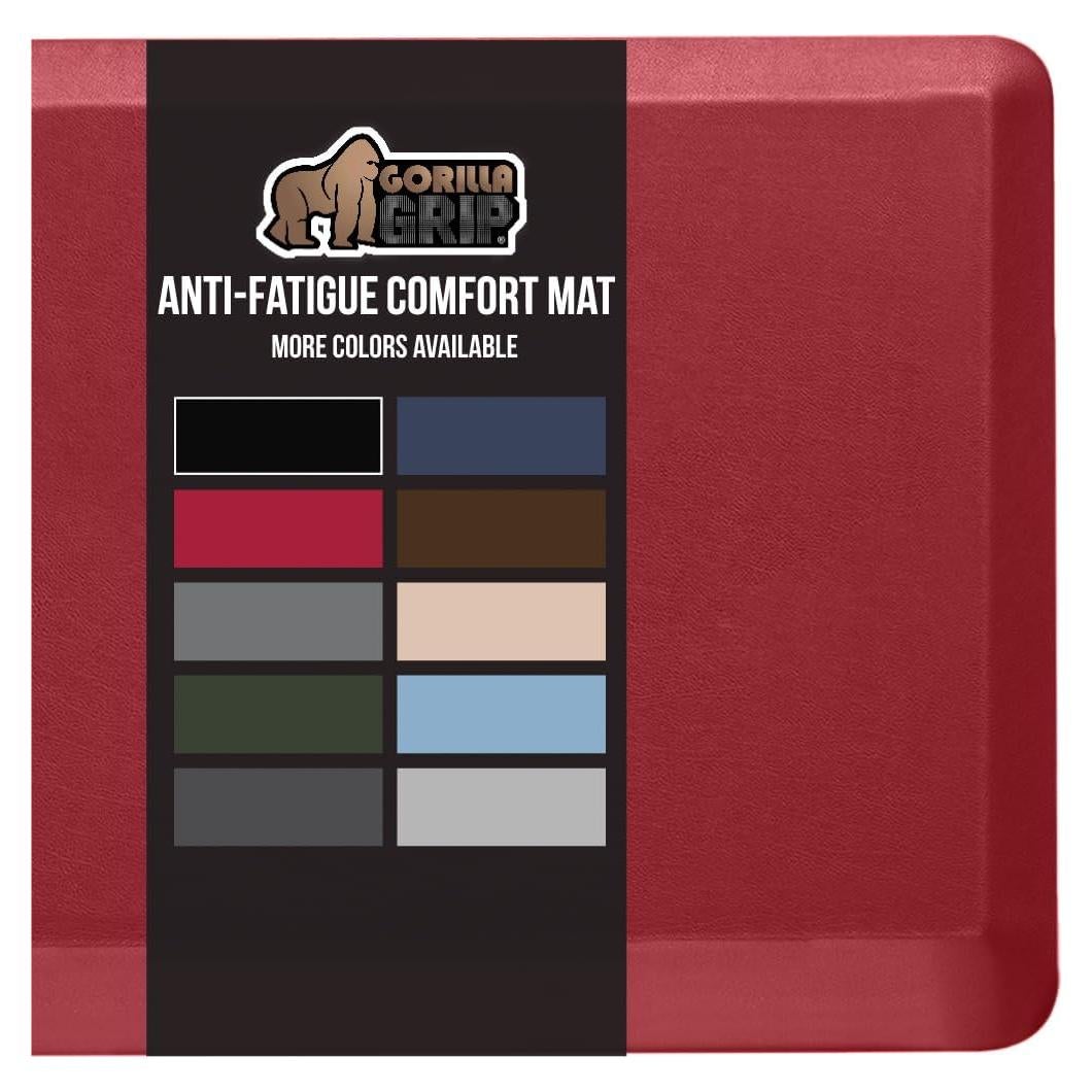Alfombra Antifatiga Gorilla Grip 99x51 cm Roja Acolchada
