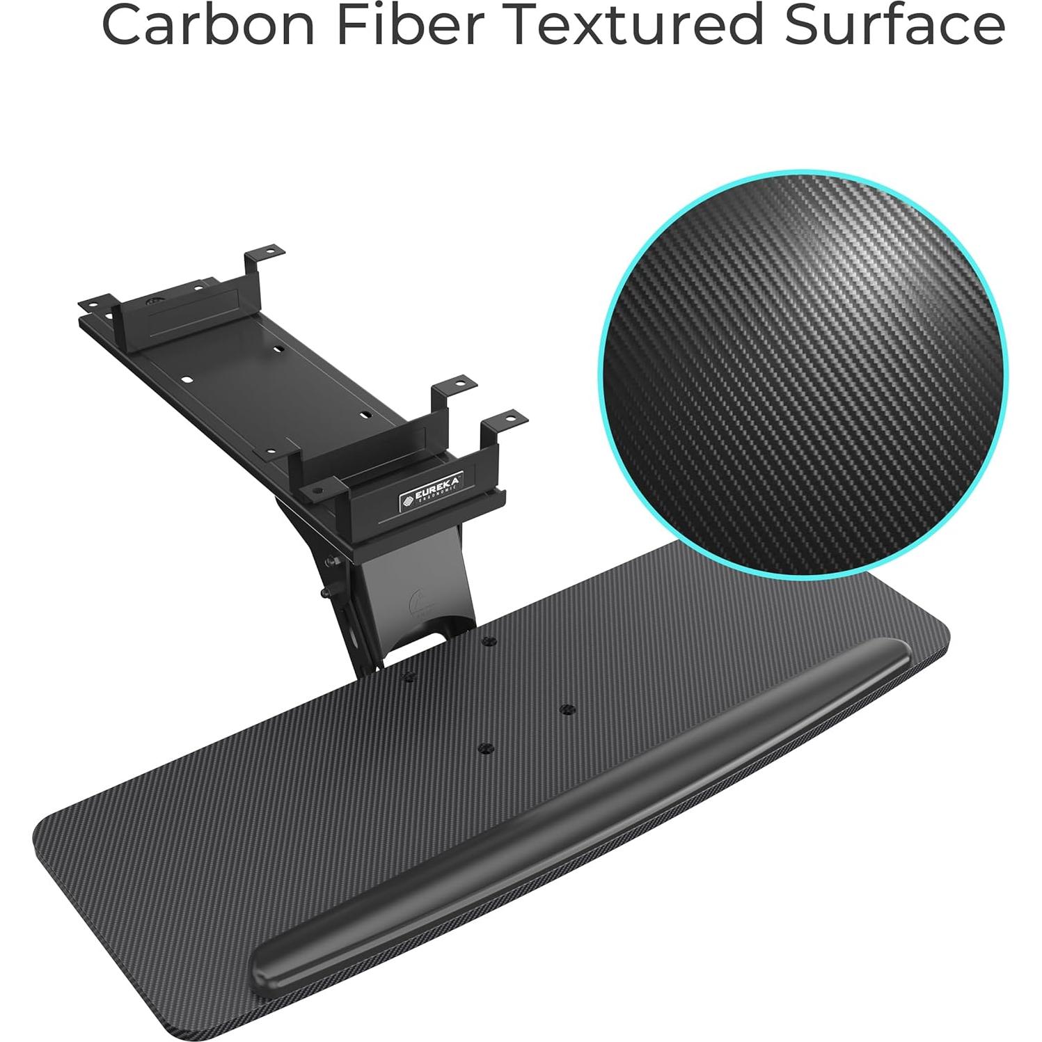 Bandeja de Teclado Ajustable EUREKA ERGONOMIC 71x25cm
