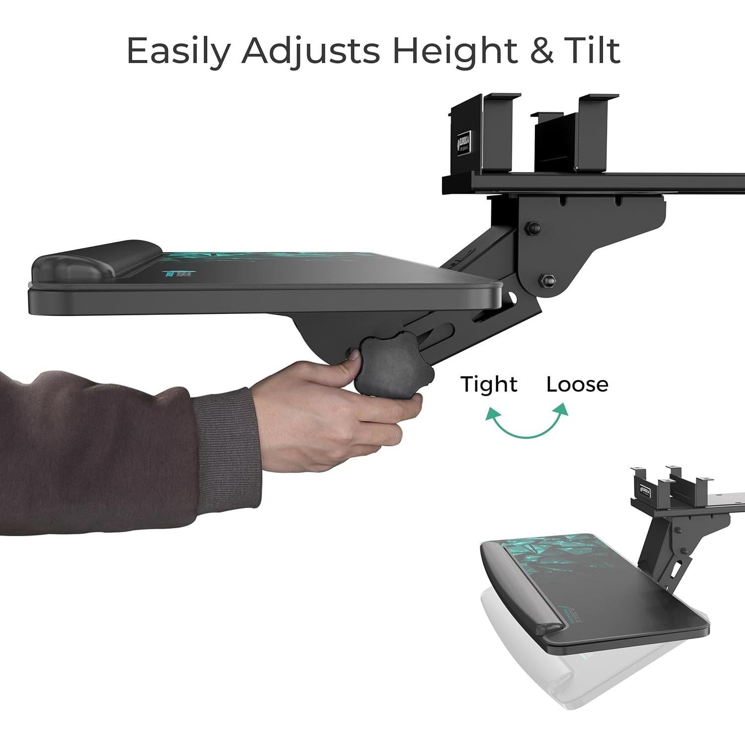 Bandeja de Teclado Ajustable EUREKA ERGONOMIC 71x25cm