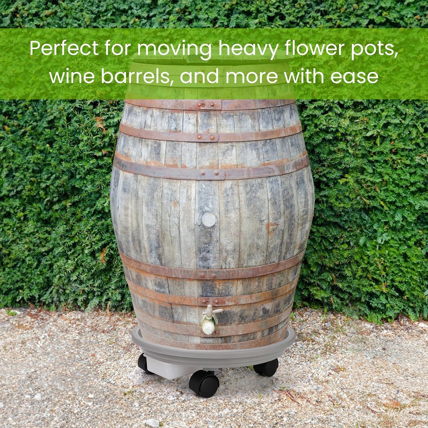 Paquete de 3 Carros para Plantas Nagpew 30 cm con Ruedas