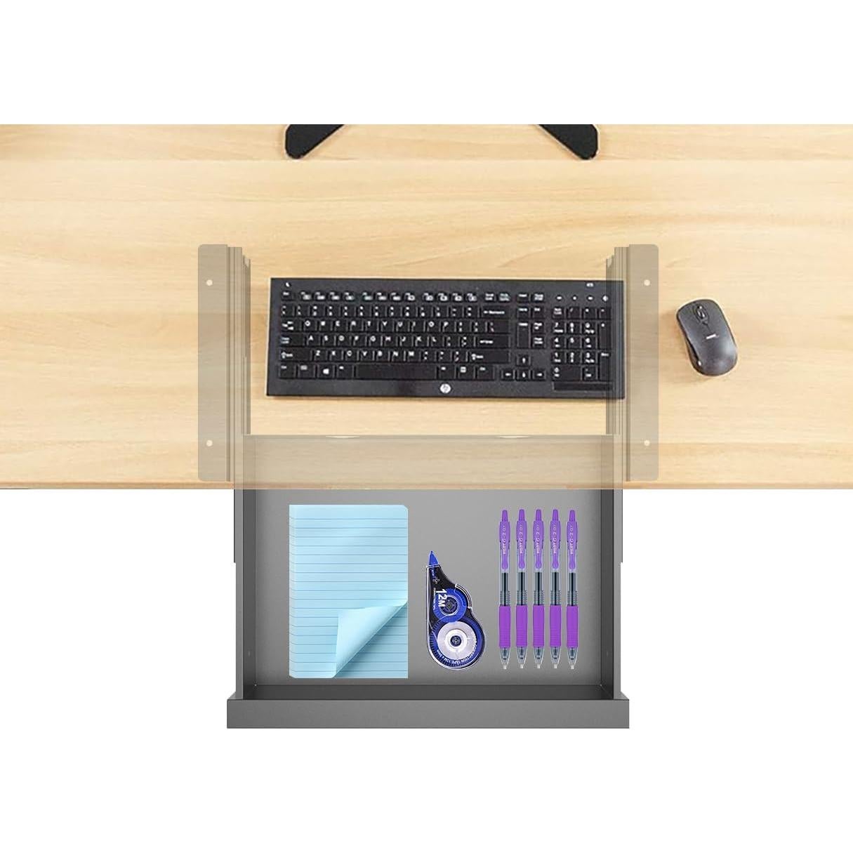 Cajón deslizante debajo del escritorio Jingcheng 39x25 cm