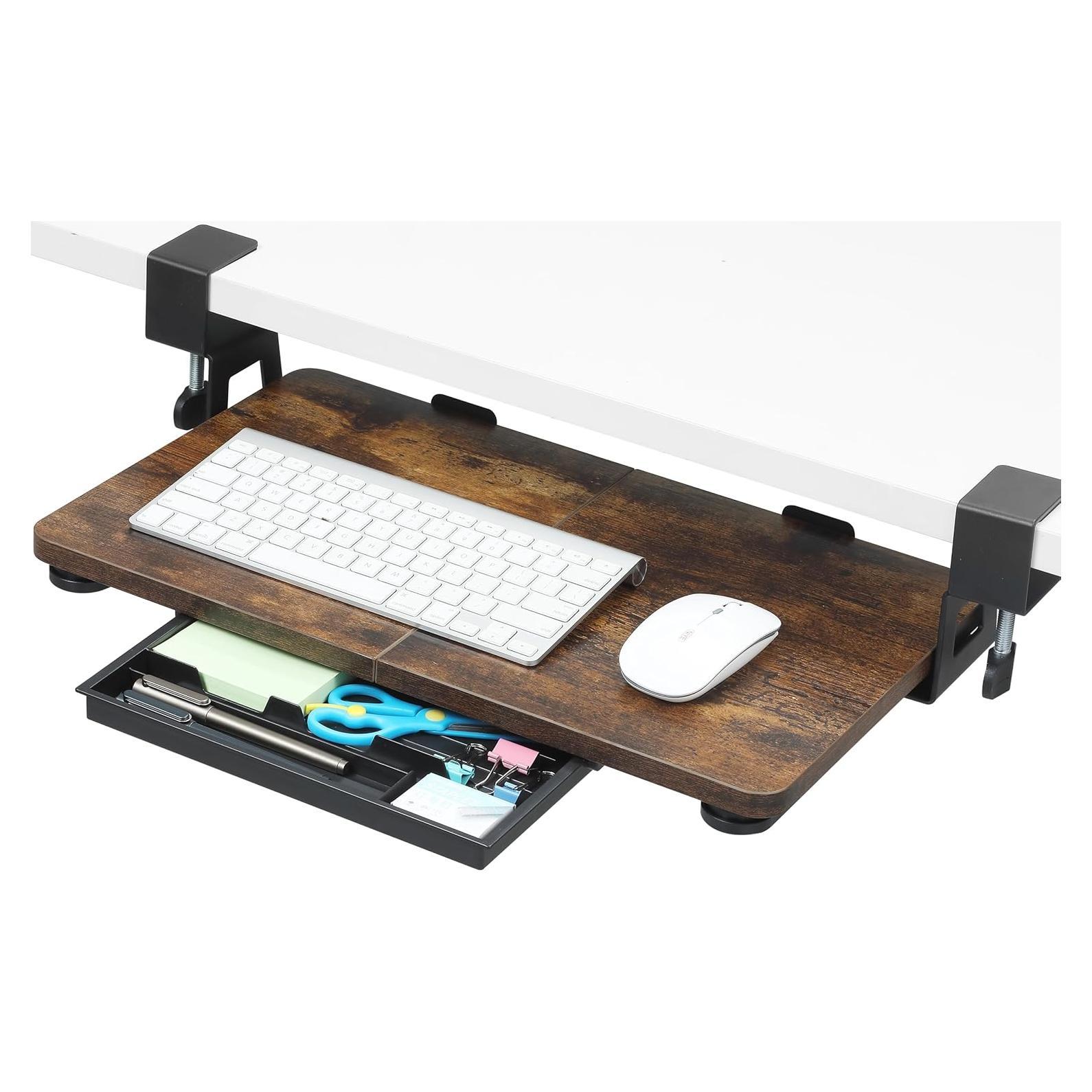 Bandeja de teclado ETHU KBT500WR ergonómica 50x30 cm
