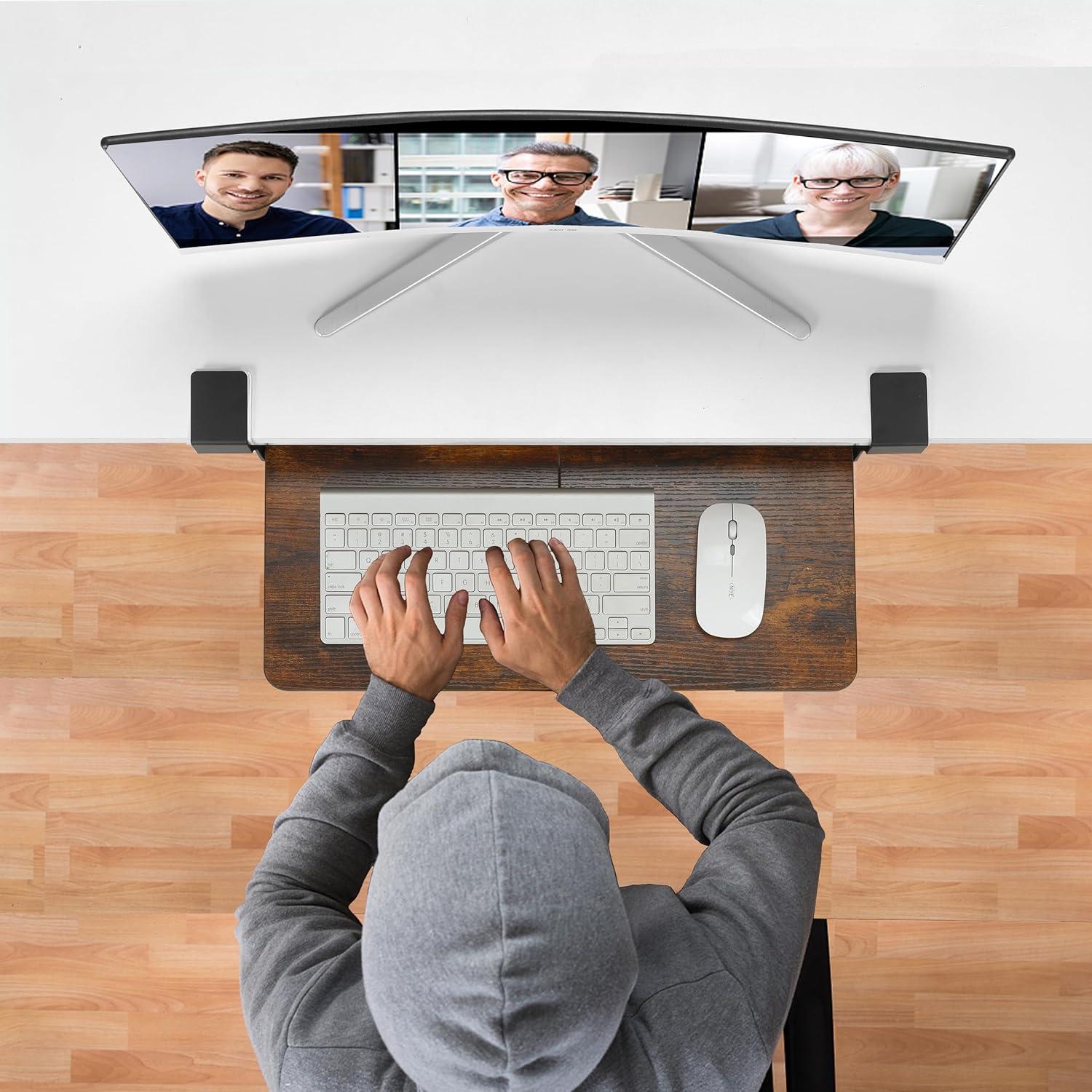 Bandeja de teclado ETHU KBT500WR ergonómica 50x30 cm