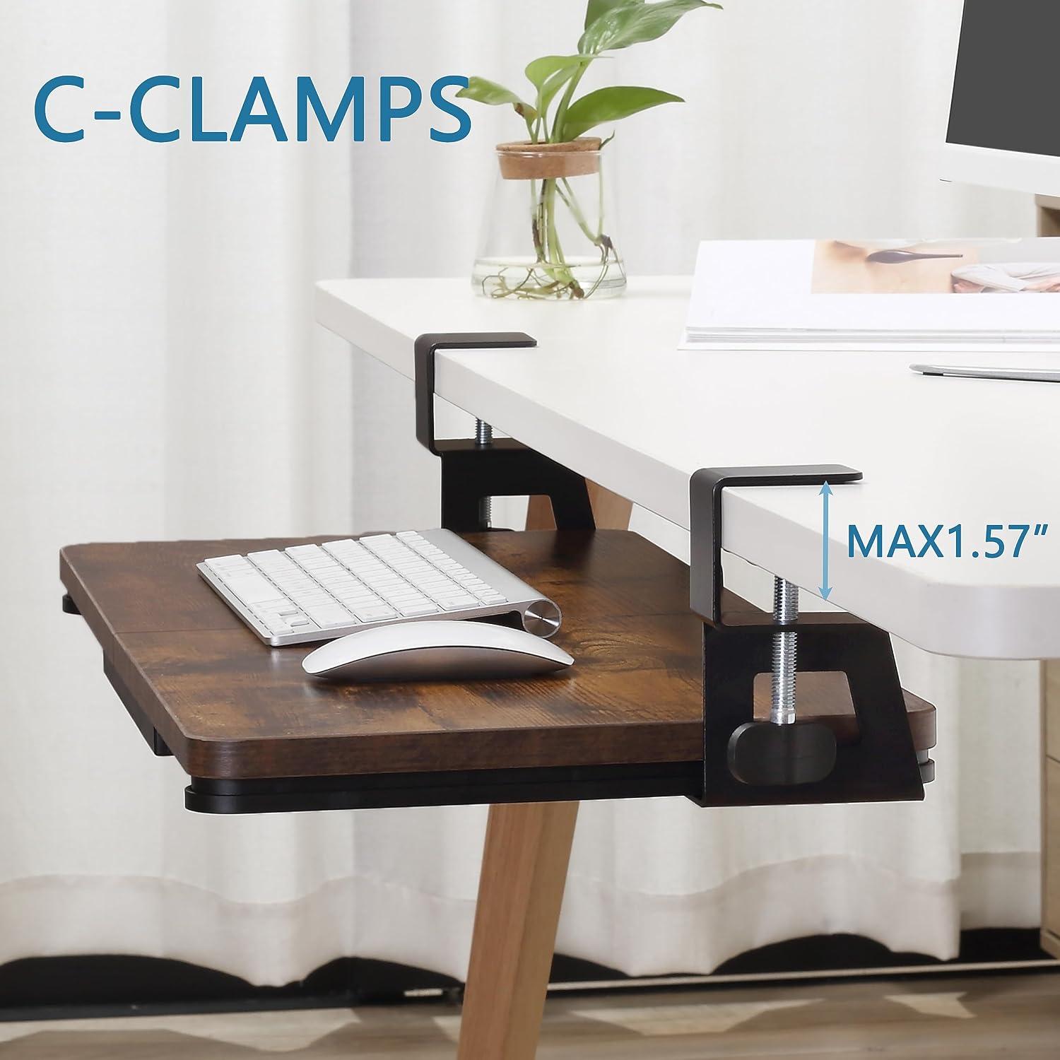 Bandeja de teclado ETHU KBT500WR ergonómica 50x30 cm