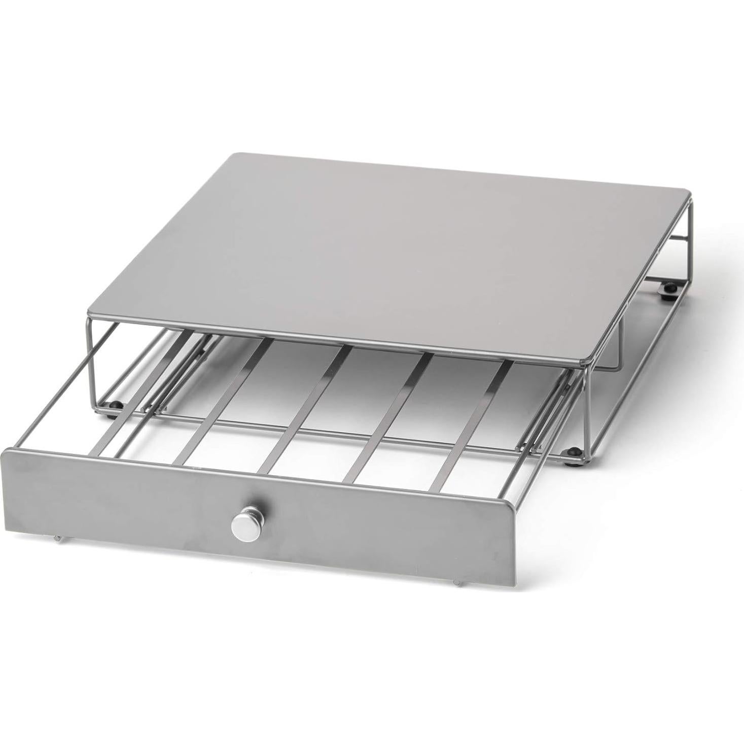 Cajón para 36 cápsulas de café Nifty plateado