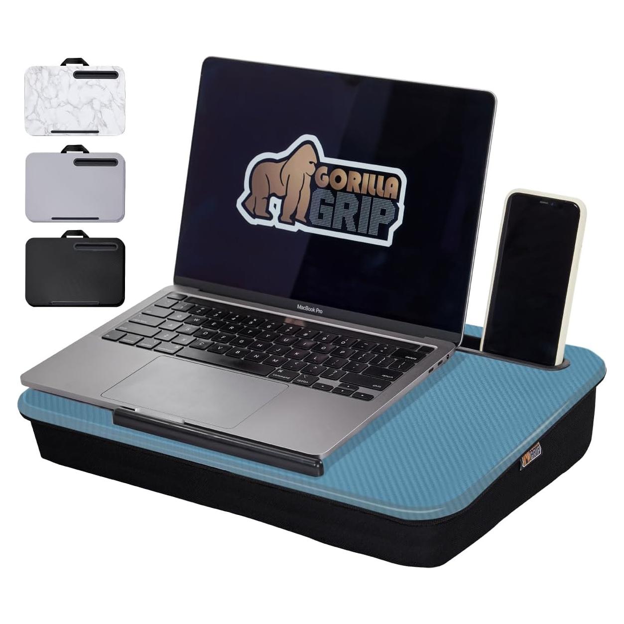 Escritorio de Regazo GORILLA GRIP Azul para Laptop 39.62 cm
