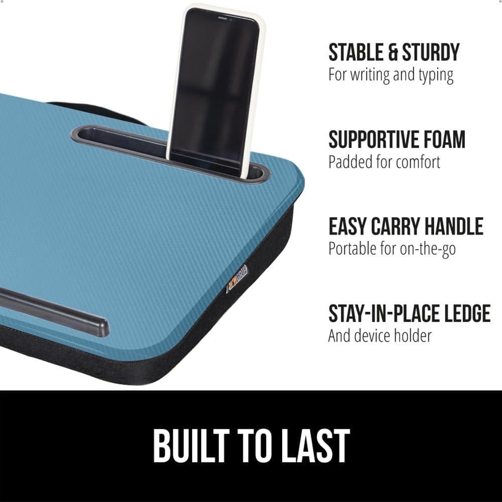 Escritorio de Regazo GORILLA GRIP Azul para Laptop 39.62 cm