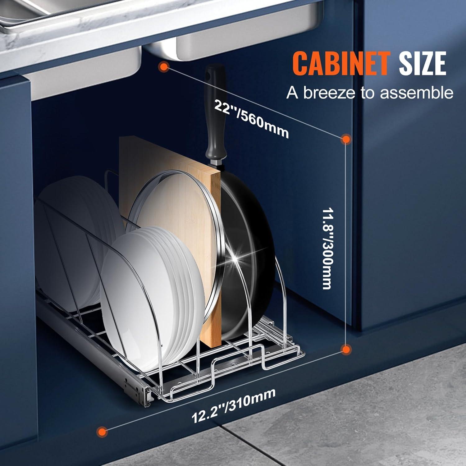 Organizador Deslizante VEVOR para Sartenes y Ollas 55kg