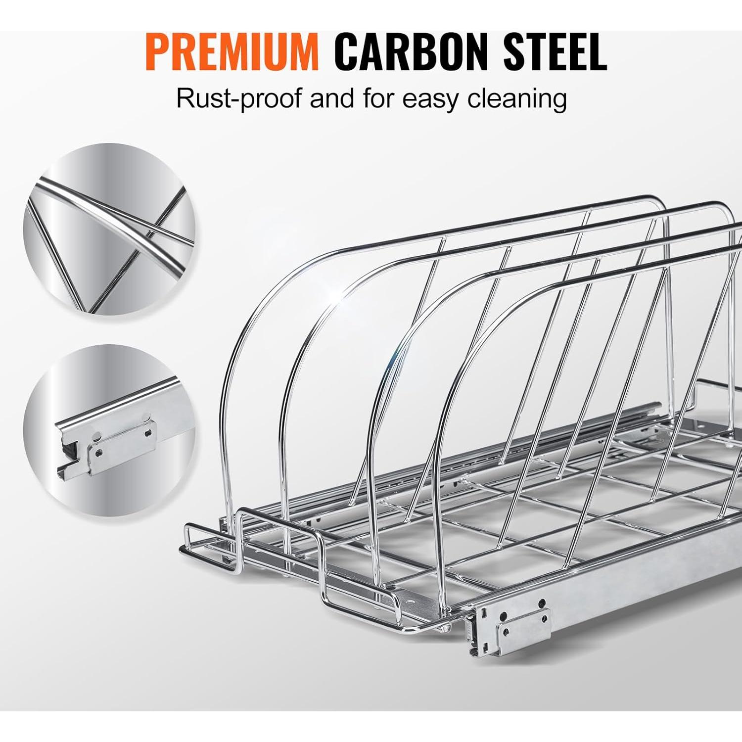 Organizador Deslizante VEVOR para Sartenes y Ollas 55kg