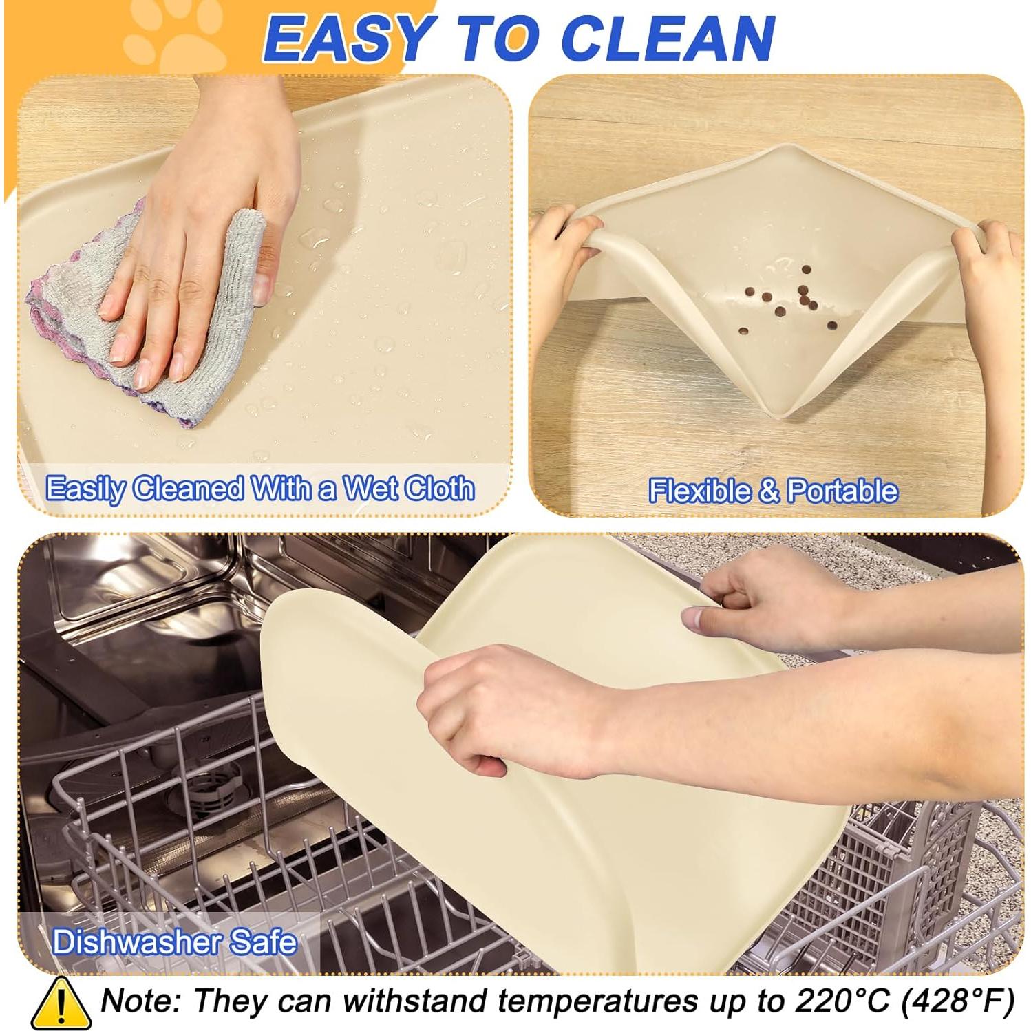 Alfombrilla de Silicona para Mascotas SMILOOL 60x40cm Antideslizante