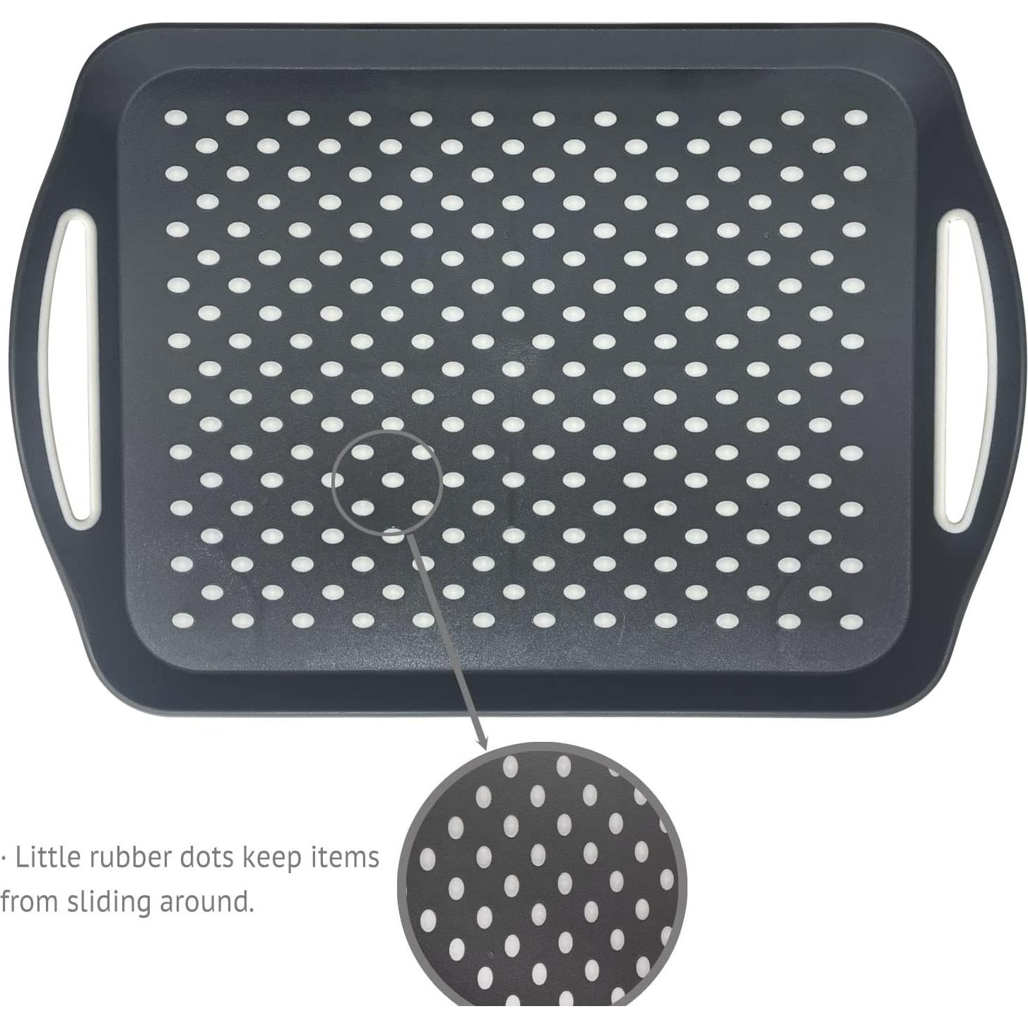 Bandeja de Servicio Antideslizante Genérico 3 Paquete 45x31 cm