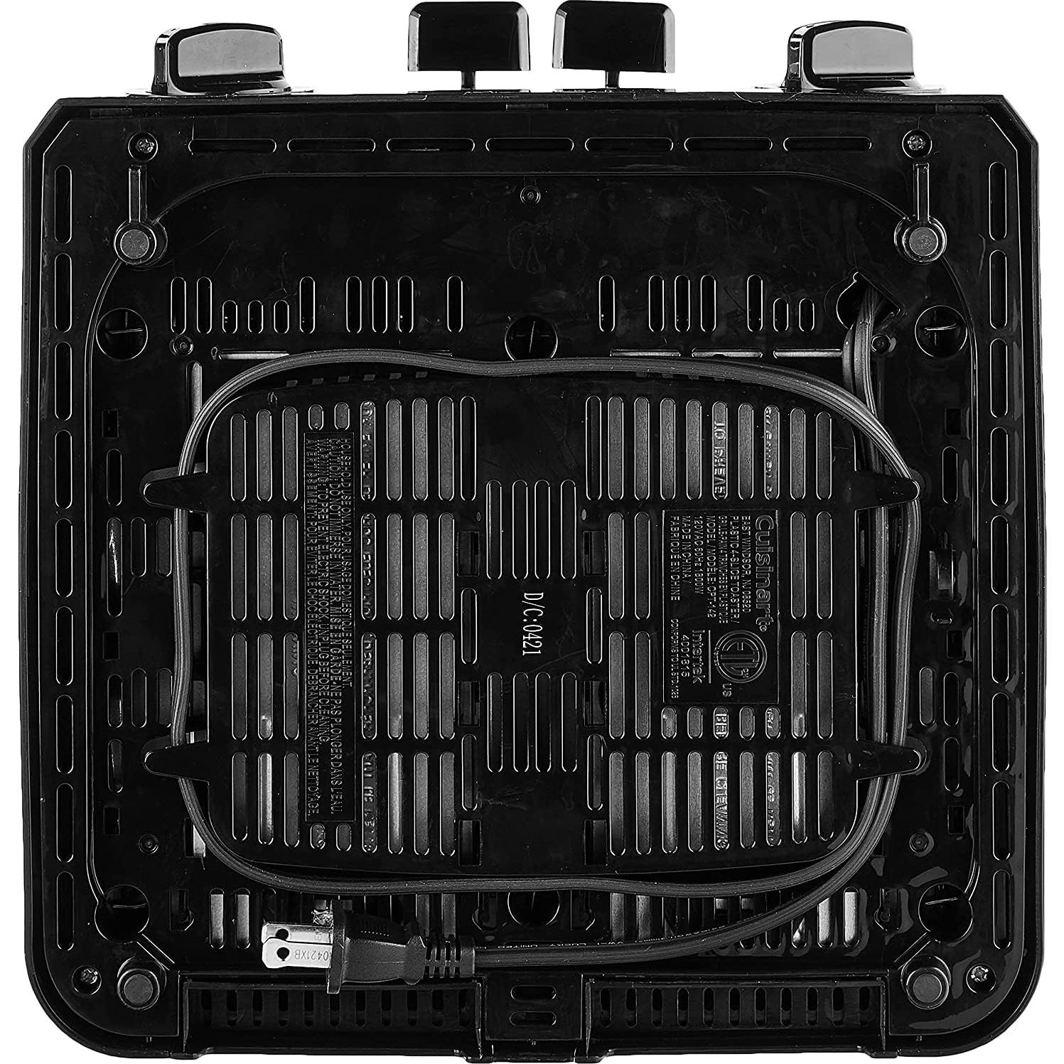 Tostadora Compacta Cuisinart CPT-142BK 4 Rebanadas Negra