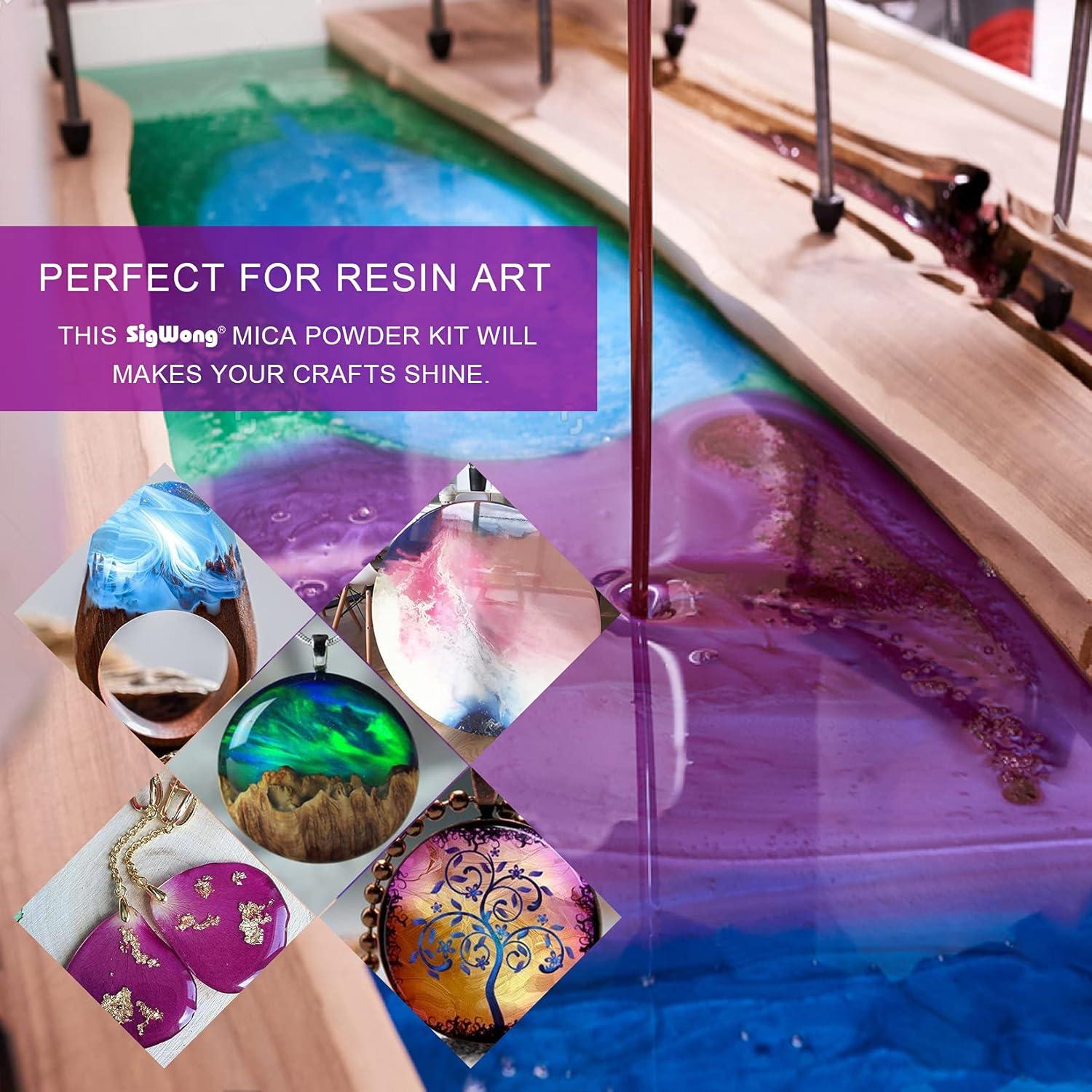 Set de 32 Polvos de Mica SigWong 5g - Pigmentos Naturales