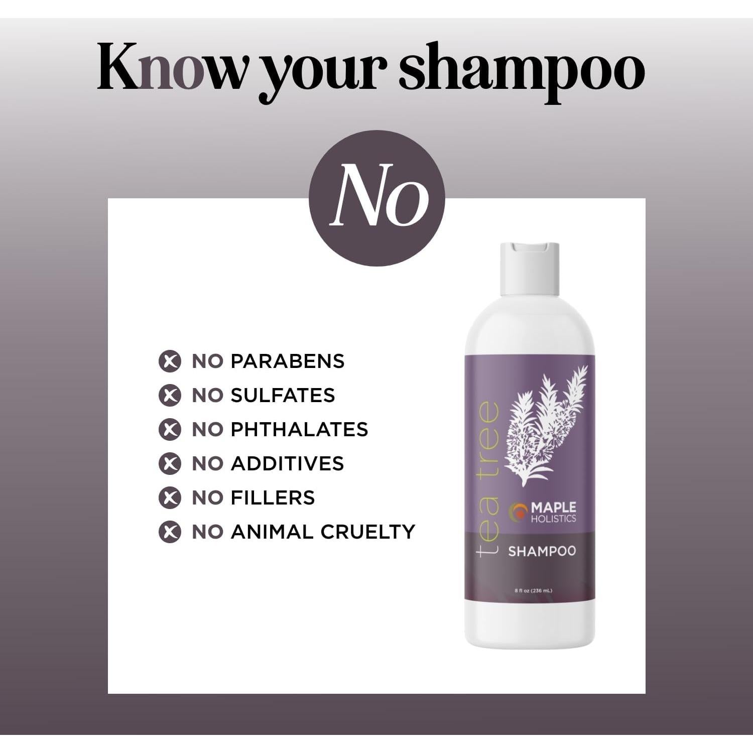 Champú Aclarador de Árbol de Té Maple Holistics 250ml