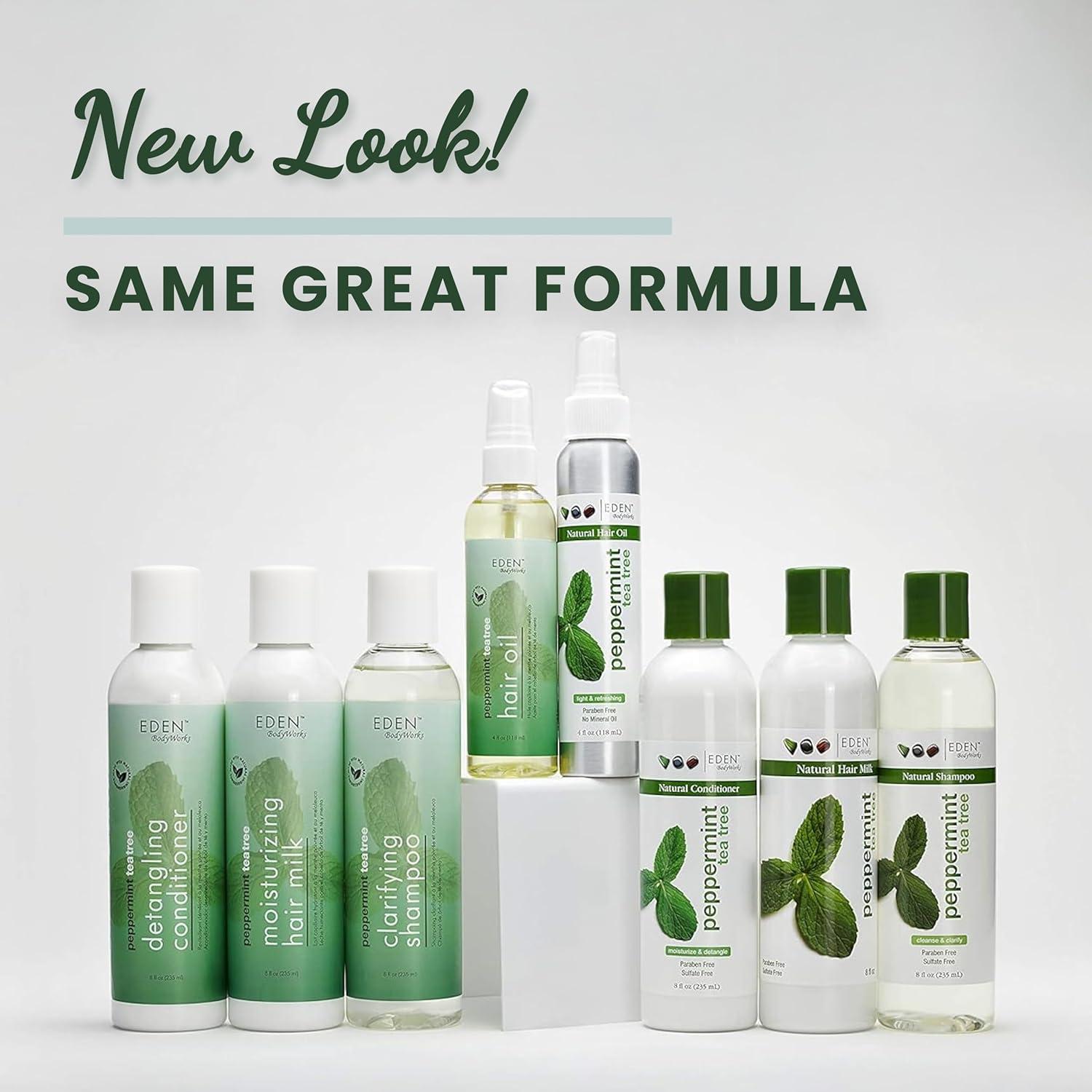 Champú Claro de Menta y Árbol de Té EDEN BodyWorks 249g