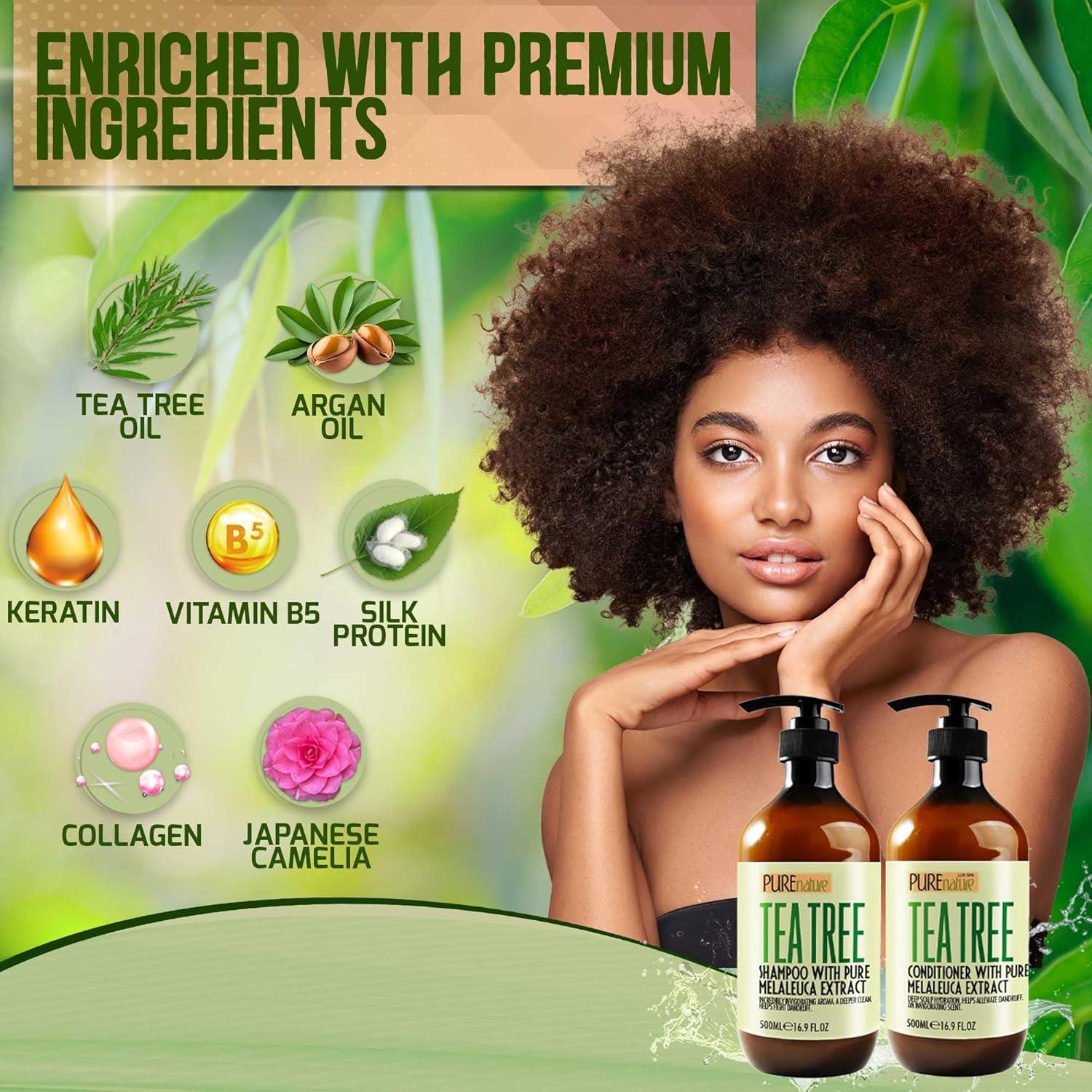 Juego de Champú y Acondicionador Anticaspa Pure Nature 480g