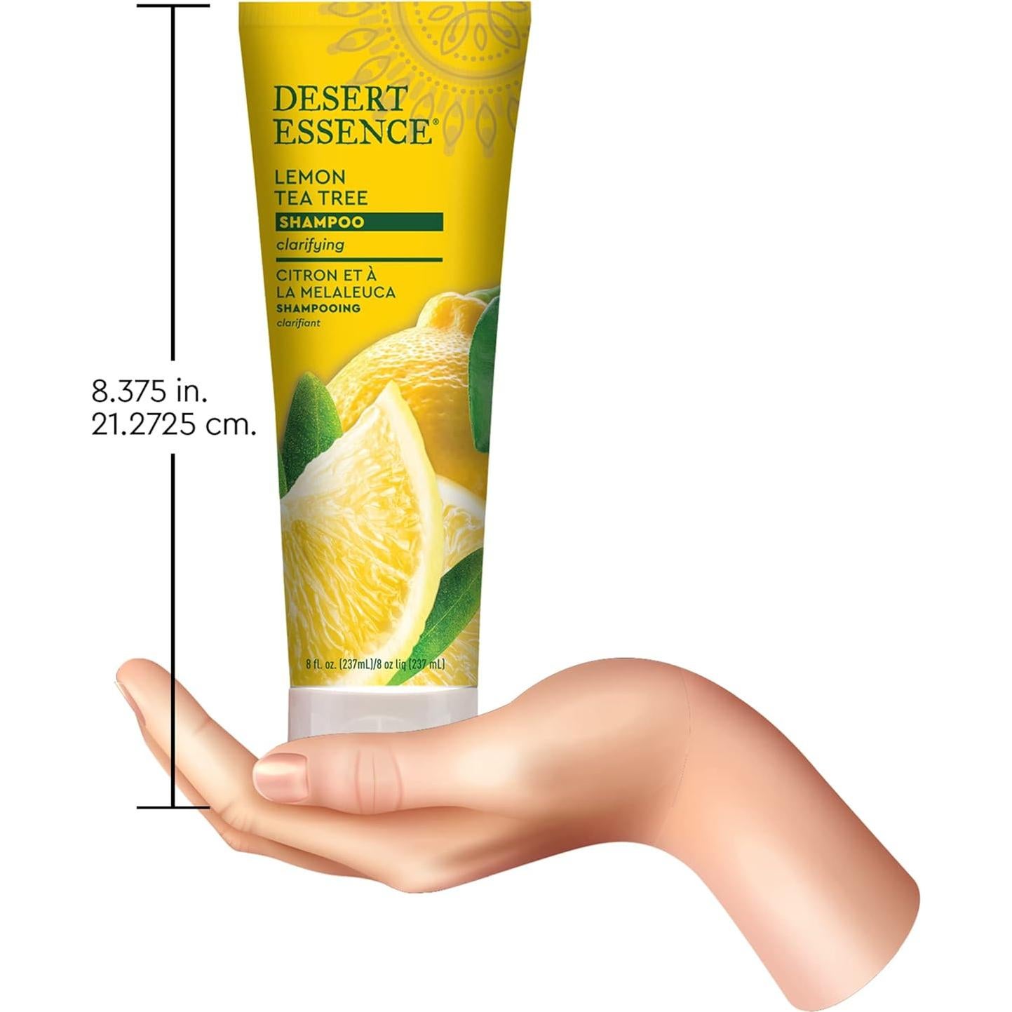 Champú de Árbol de Té Limón Desert Essence 236 ml - Revitaliza y Fortalece